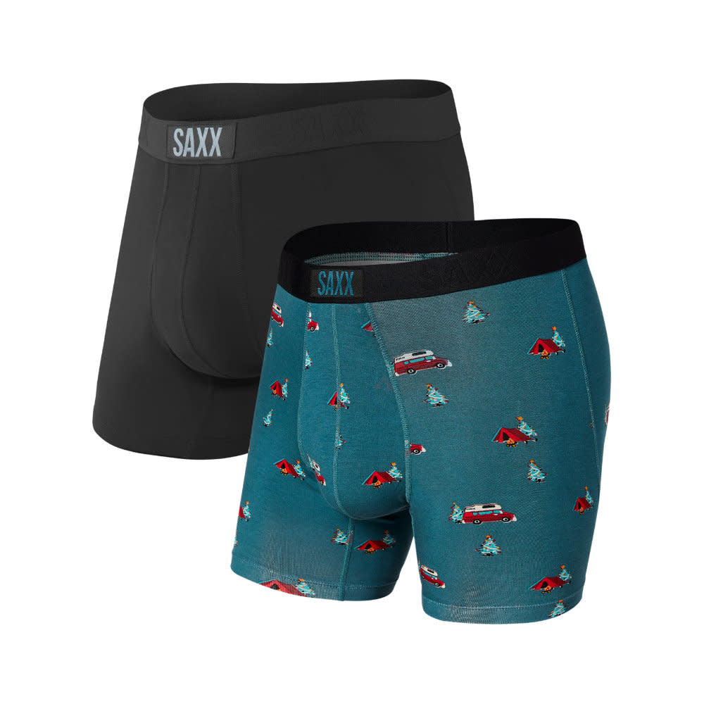 Saxx Boxer Pack de 3 Vibe Black Grey Blue