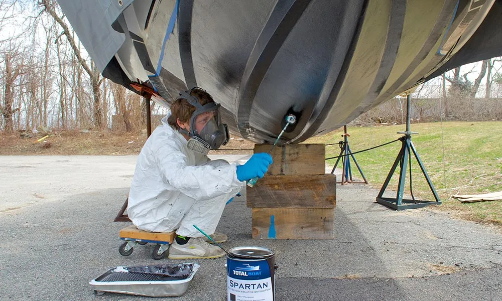 metal painting sailboat