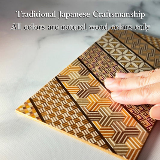 Yosegi Wooden Craft PU Leather Tray Desk Storage Plate Geometric Hemp- – e  Omotenashi ONLINE STORE