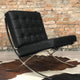 Expo fauteuil zwart premium leer