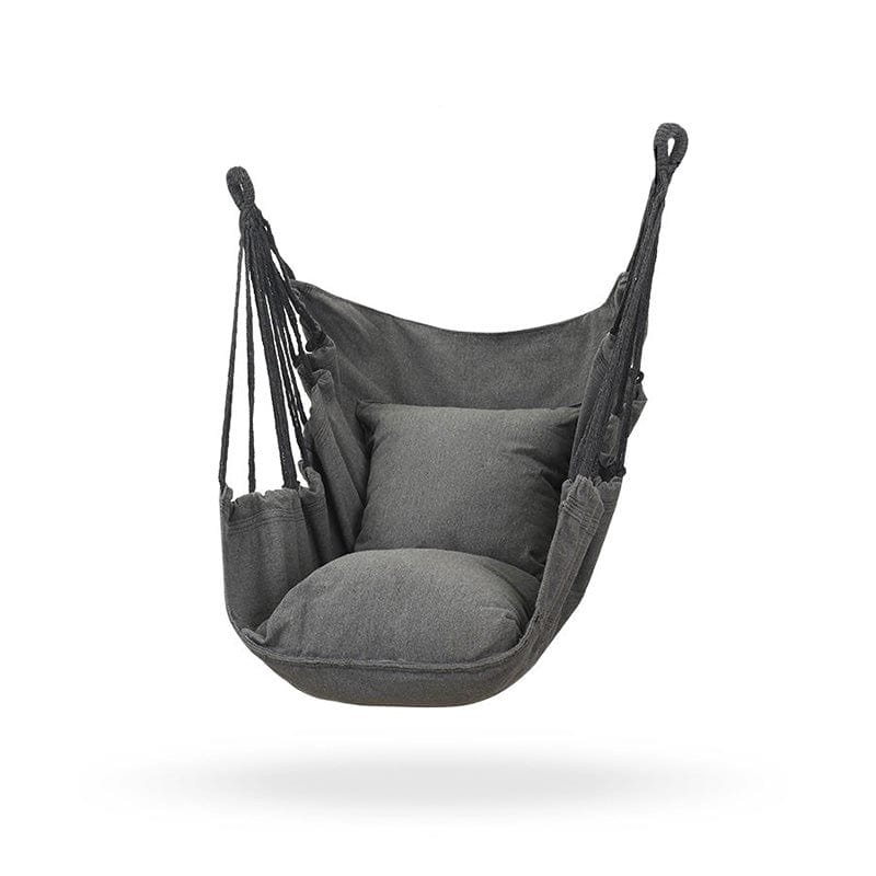 Hamac chaise suspendu grise Chaise hamac à suspendre Hamac de jardin - Ciel  & terre