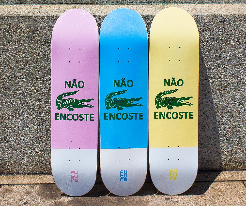 Shape Marfim Future Skateboards Serie Não Encoste 
