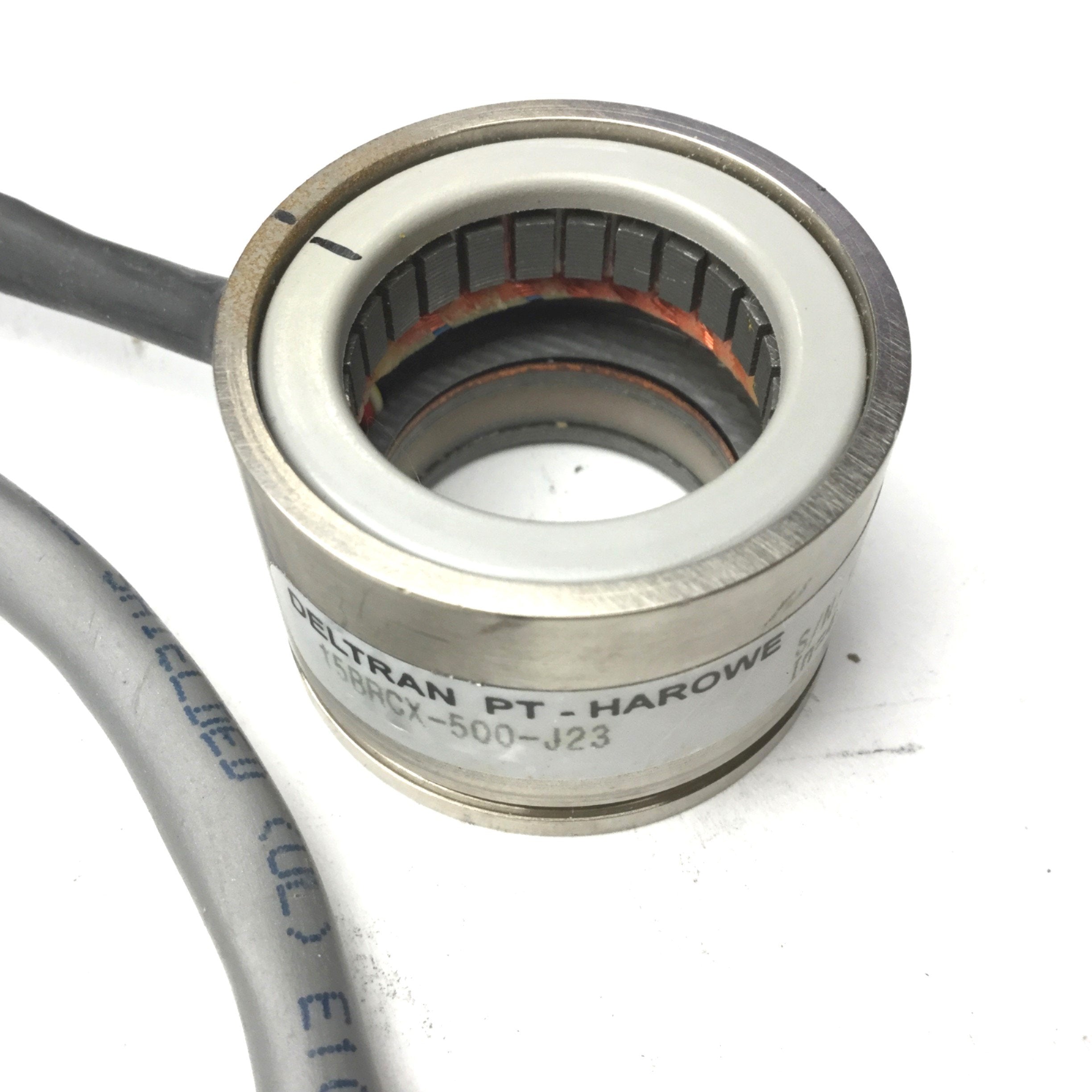 Used Deltran Harowe 15BRCX-500-J23 Steel Frameless Brushless Resolver, Bore: 3/8" - Image 7