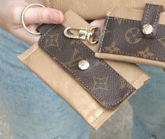 Upcycled Louis Vuitton Leather Key Chain – N.Kluger Designs