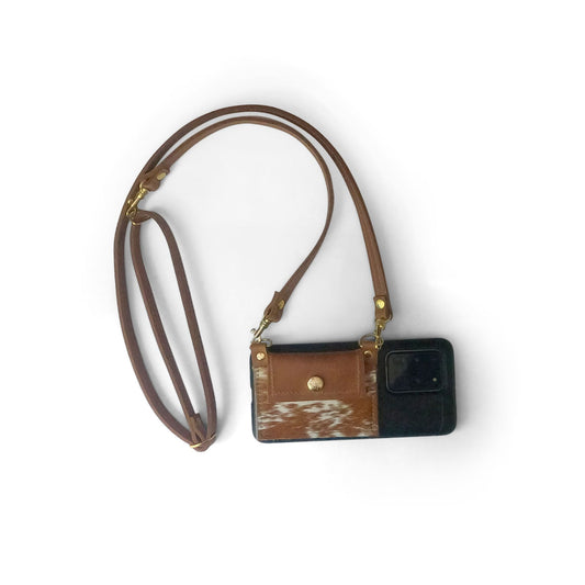 LV Eva Upcycled Designer Phone Wallet Crossbody