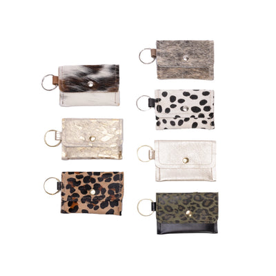 LV Keychain Wallet - Cowhide & Leather by Beaudin Designs