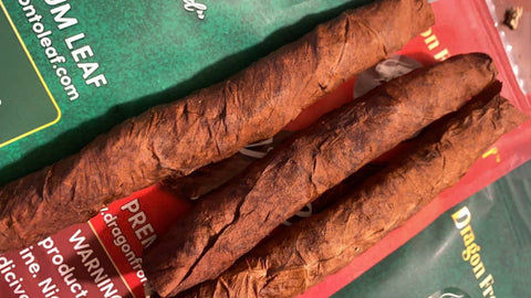 Dragon Fronto Leaf rolled into a cigar/blunt