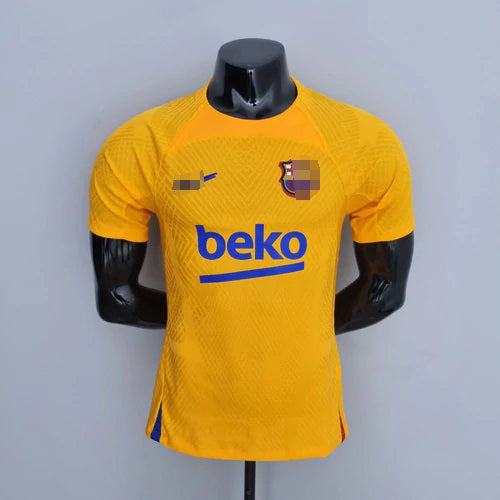 Camiseta Barcelona 22-23, Entreno Amarillo (Player Version)