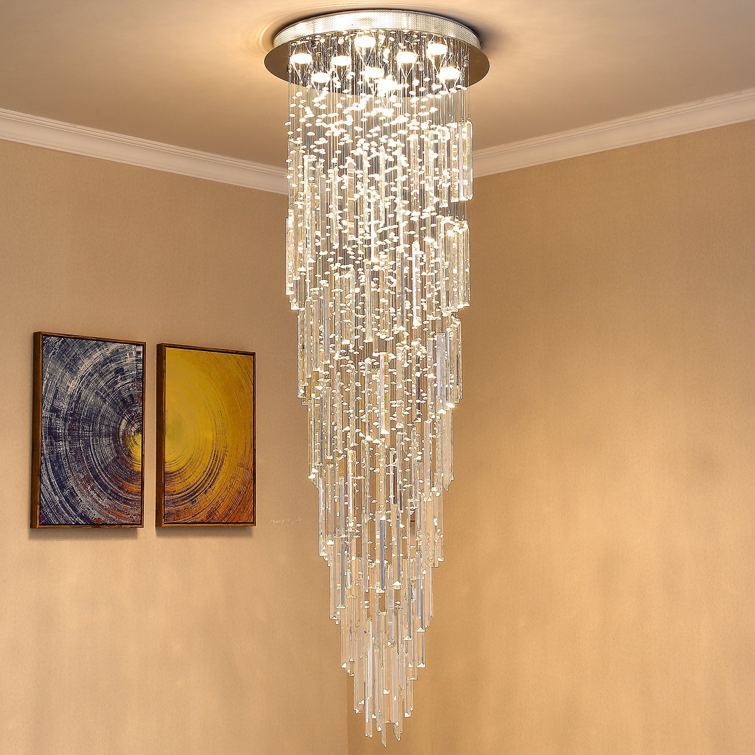 waterfall chandelier modern