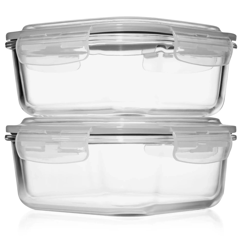 ChefElect 2 Cup Glass Square Food Storage Containers, 3 count