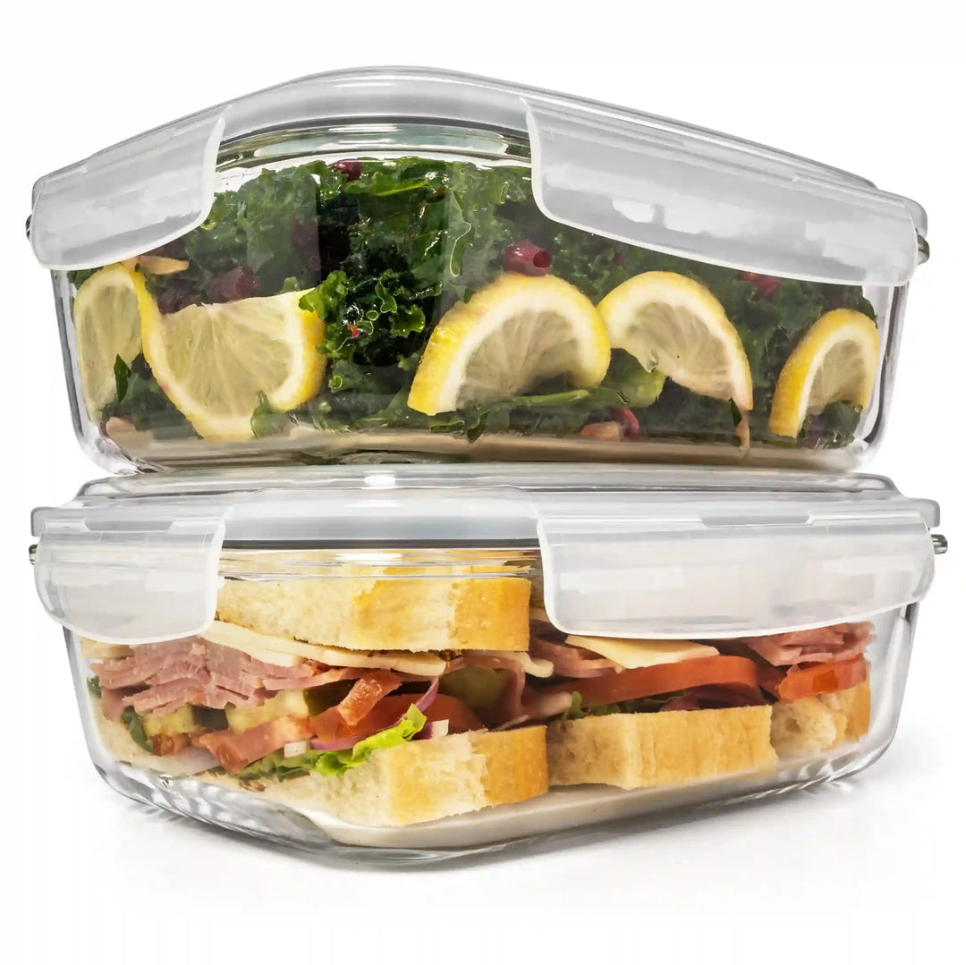 Dejuan Glass Food Storage Container - Set of 10