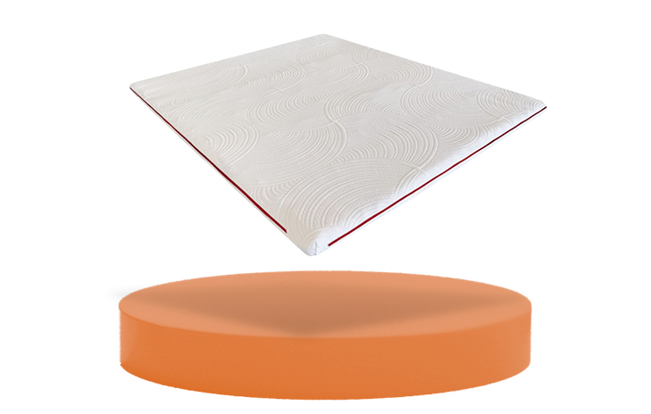 Aladino - Topper Memory Foam - Composizione: Puro - Taglia: 80 x 190 -  Spessore: 5 cm