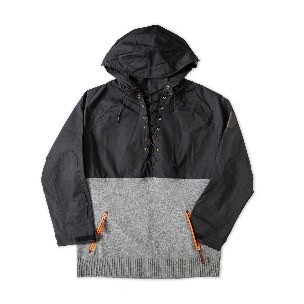 Men's Anorak Jacket - Waxed Canvas Pullover