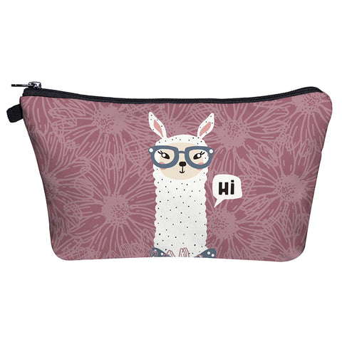 Llama Alpaca Cosmetic Bag	