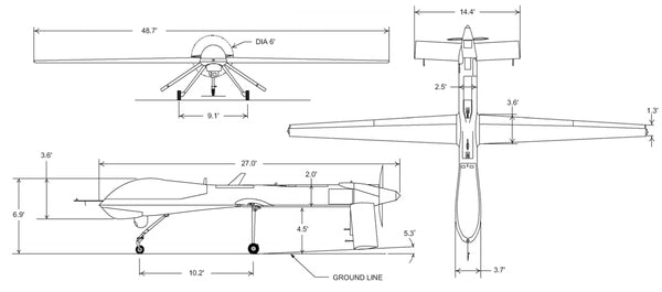 Drone design and reverse-engineering with drawings