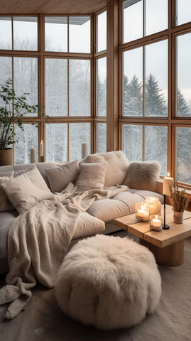 Candlelit Ambiance winter home design interior decoration DIY