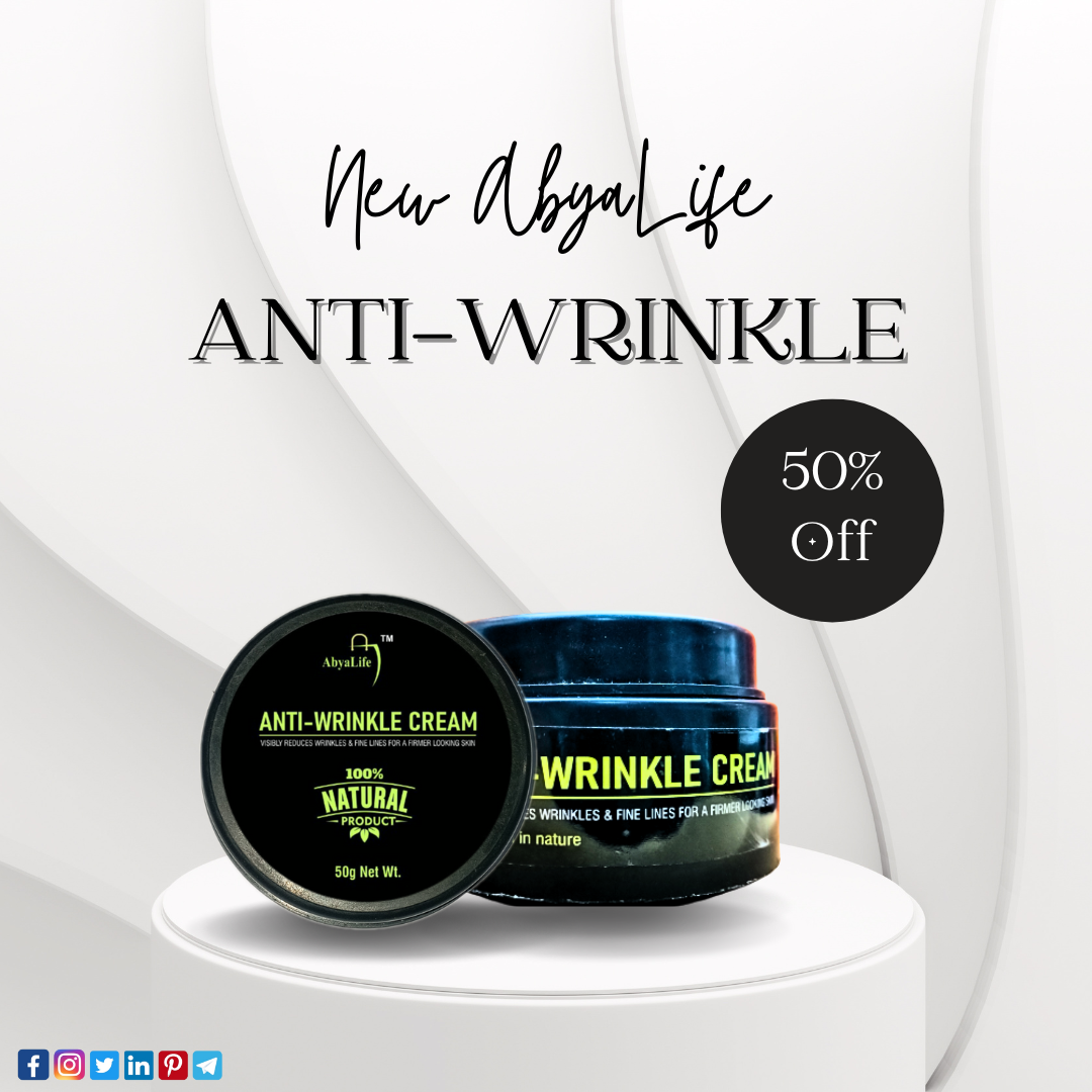 Pro-Retinol for Visible Results: Reduce fine lines and wrinkles with the effective formula in AbyaLife Anti-Wrinkle Cream.