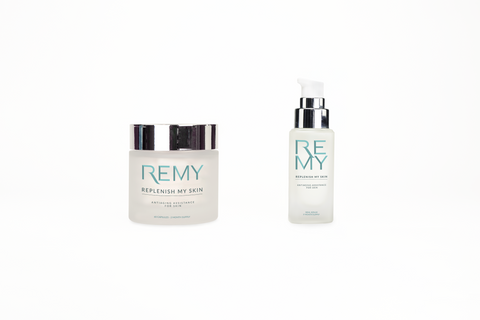 REMYs Replenish My Skin, combines the mostreportedly effective nutrients that contribute to reducing fine lines and wrinkles. They include, marine collagen, CoQ10, zinc plus vitamins C and E and a fabulous yet not well-known ingredient of pine bark extract.