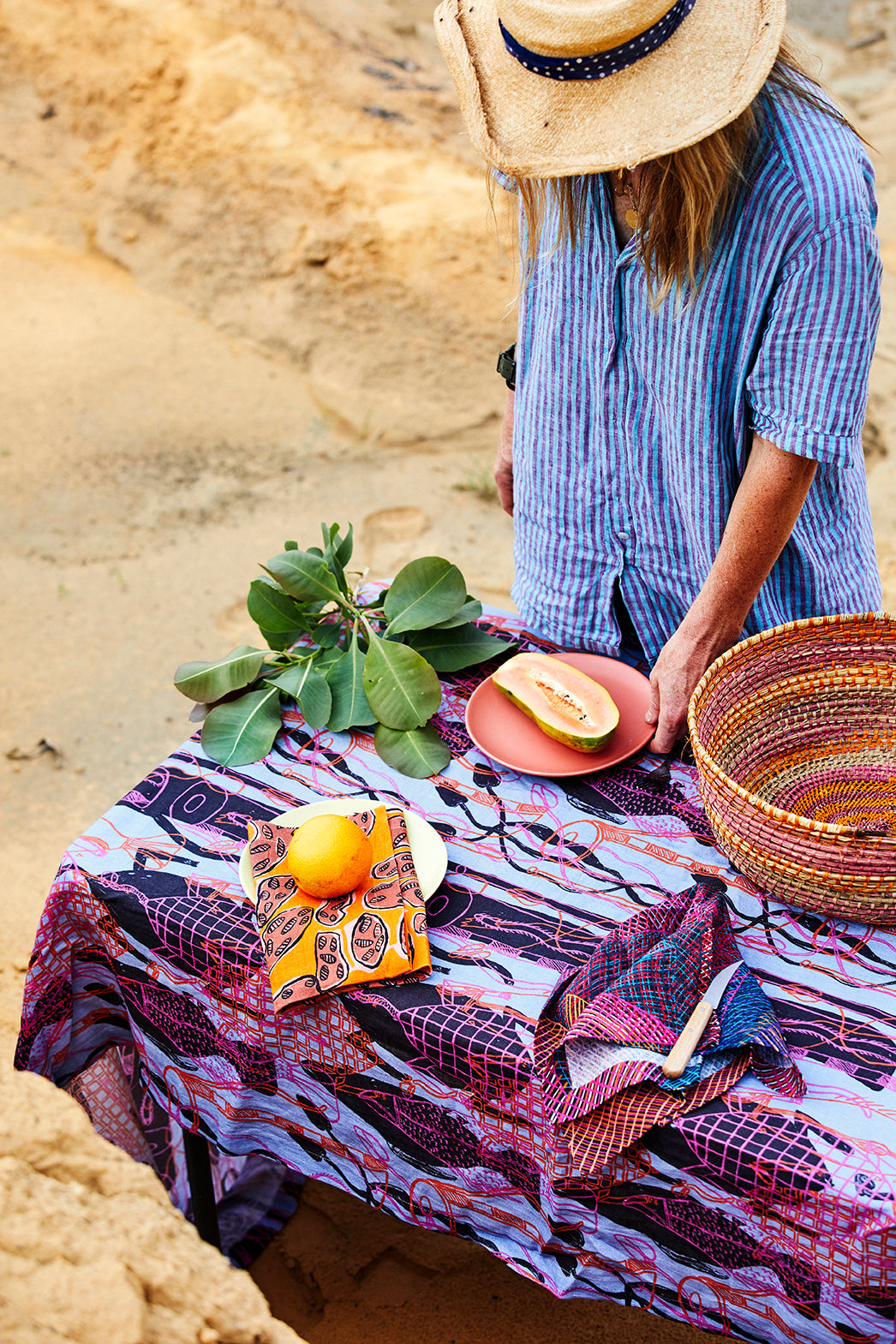 Kip & Co x Babbarra: Kunronj Tablecloth