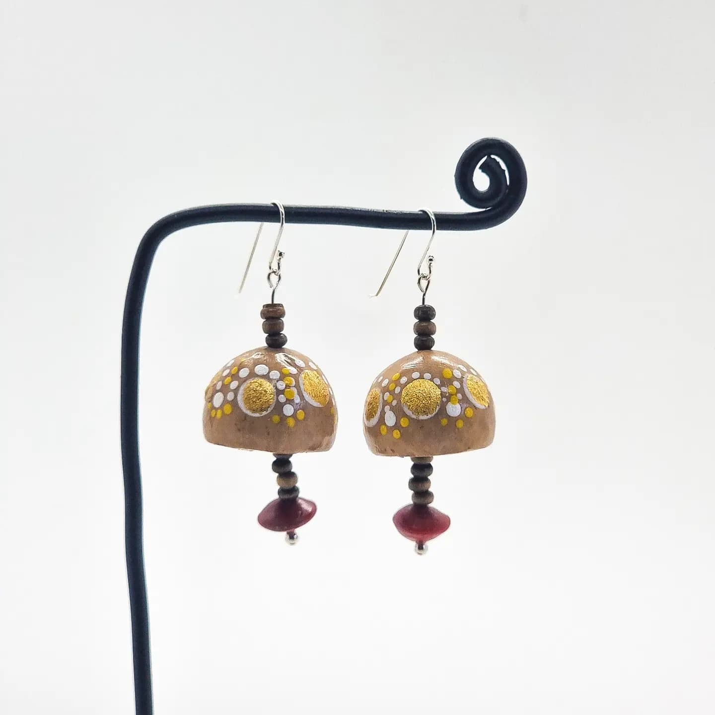 Beaded Earrings:  Happy Bells by Kreative Karina