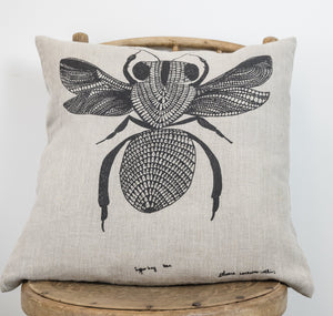 Delvene Cockatoo-Collins Cushion Cover: Bees