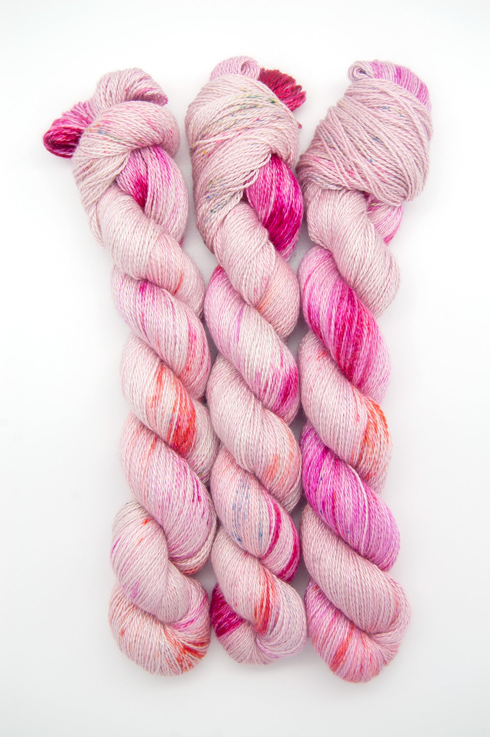 Silk Cashmere Cloud in OOAK Pink Speckles