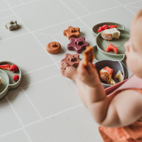 koala silicone sectioned toddler plate