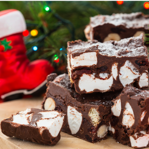 rocky road christmas baking with kids
