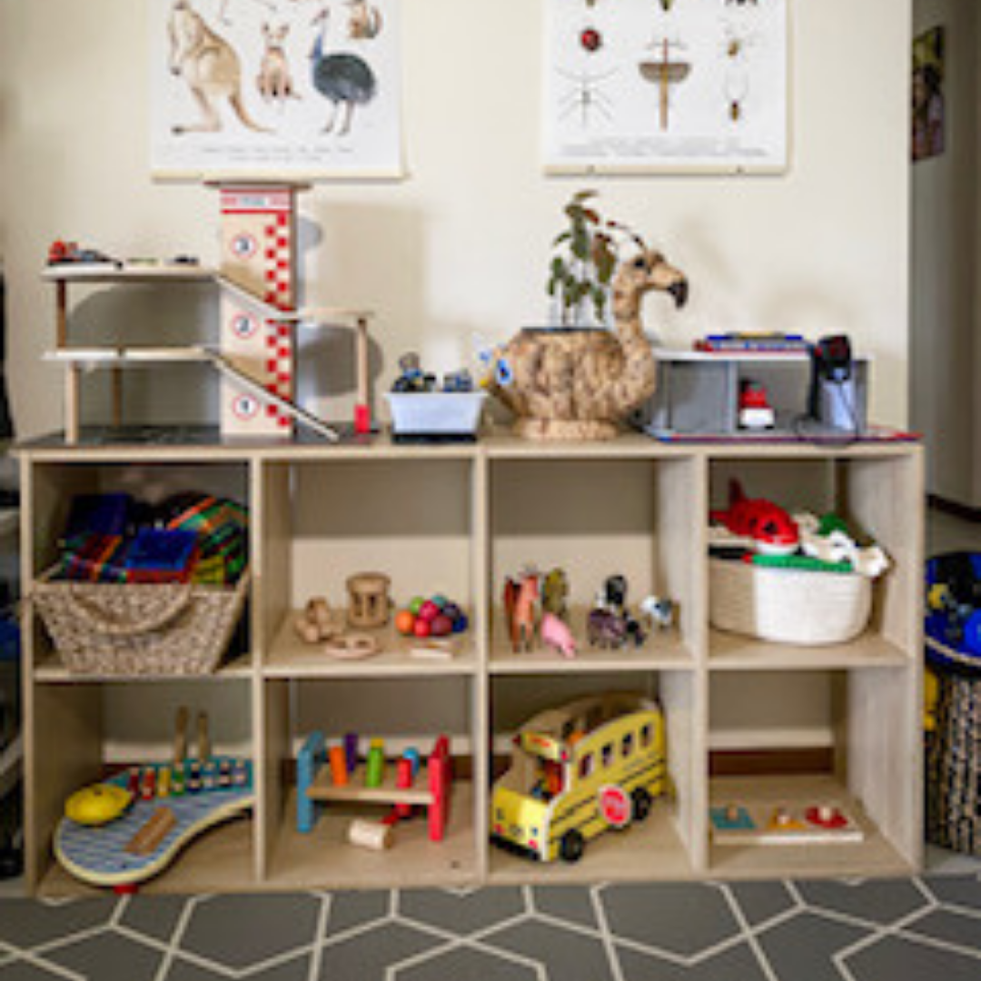 Montessori toy storage