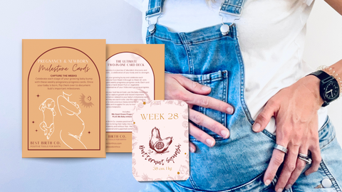 milestone cards for pregnancy & newborn