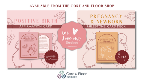 Core and Floor Buy Birth Affirmations Baby Milestone Cards