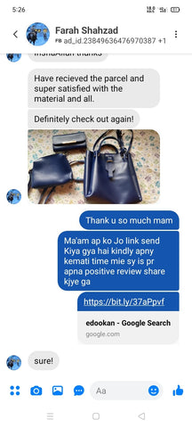 Purse Bazar- Customer Review