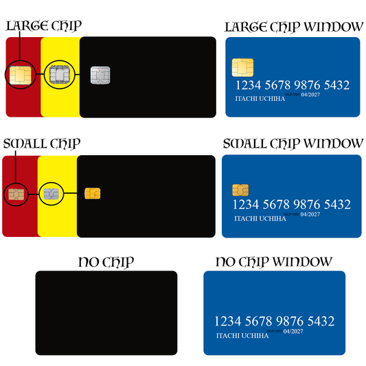 2023 Credit Card Sticker, Credit Card Skin for Small Chip Credit Debit