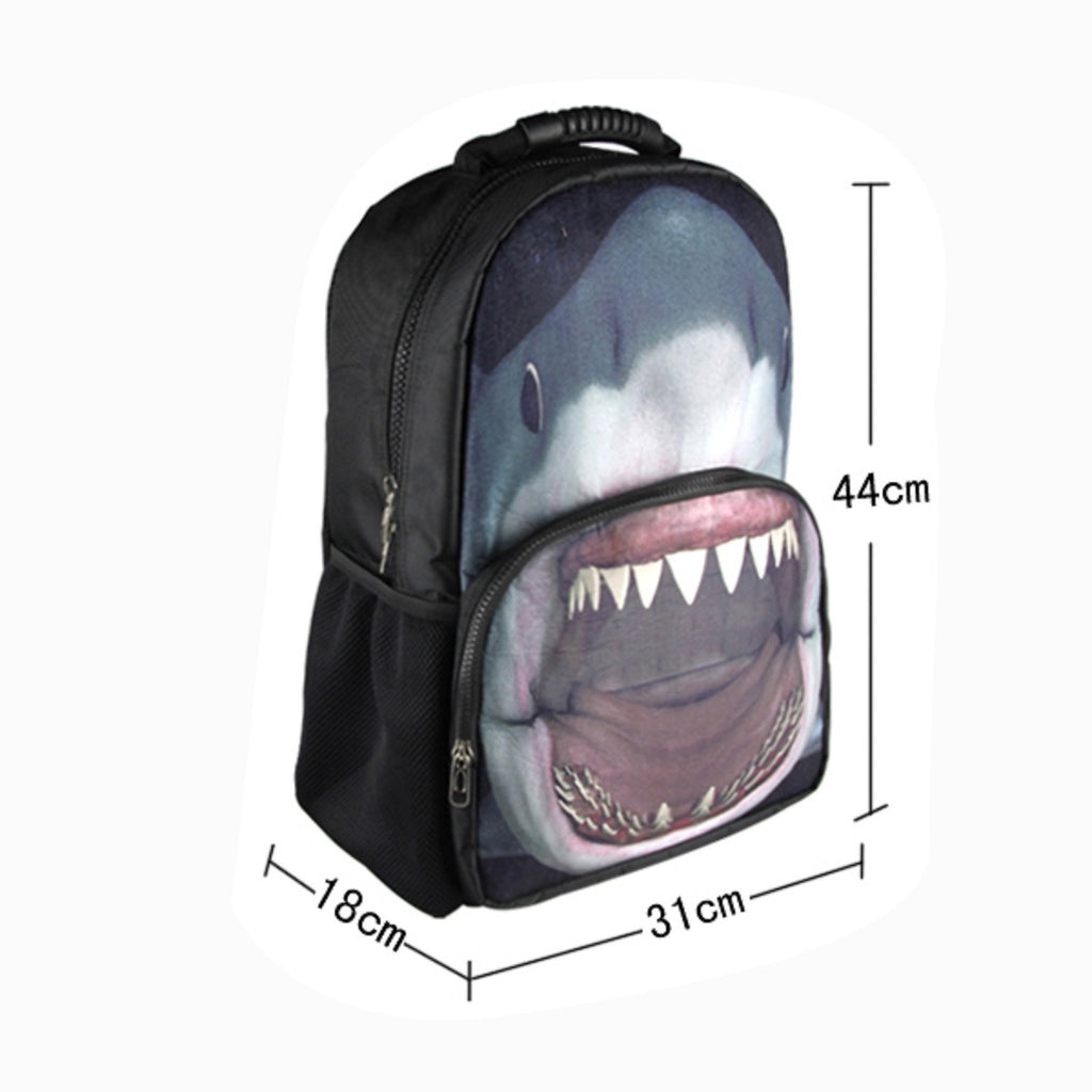 shark face backpack