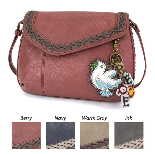 Chala Criss Crossbody Shoulder Bag Handbag - Bird Berry