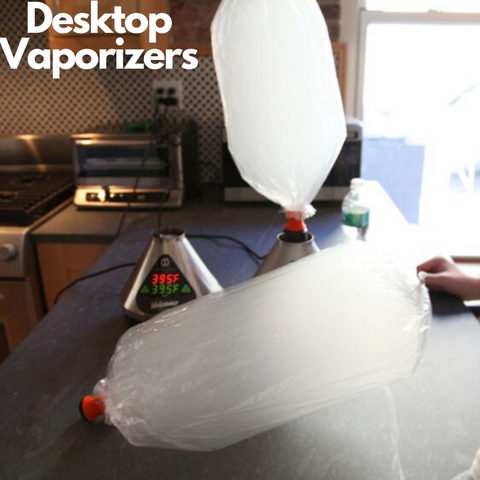 Desktop Vaporizer being used in the kitchen