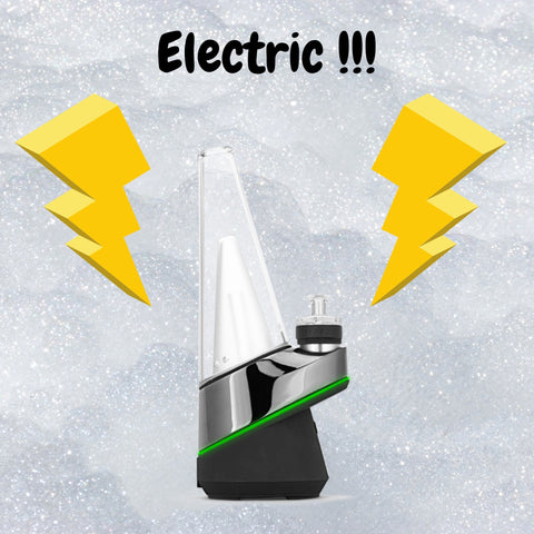 Electric Dab Rig with two electric bolts showing its electric 