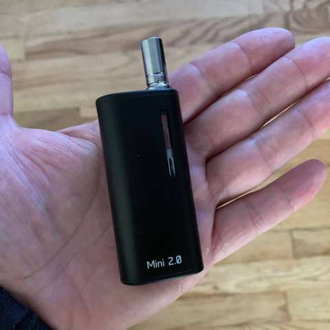 Mini portable vaporizer in your hand 