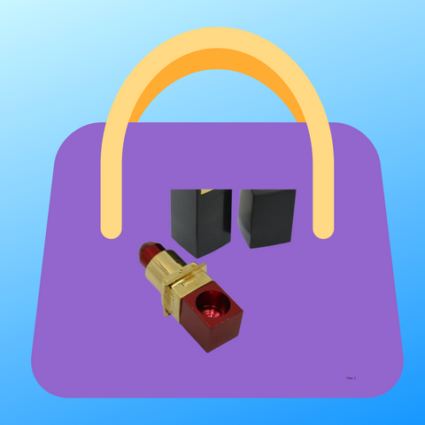 lipstick pipe in a purse