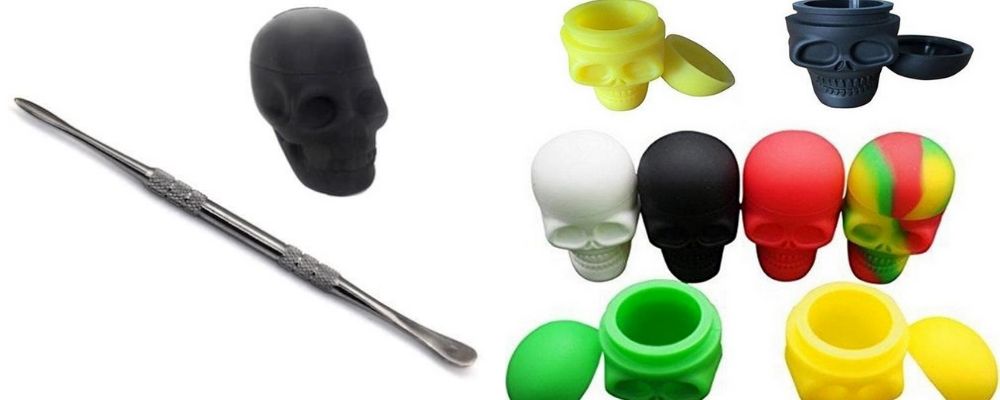Skull Dab Container