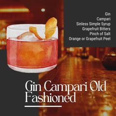 Gin Campari Old Fashioned