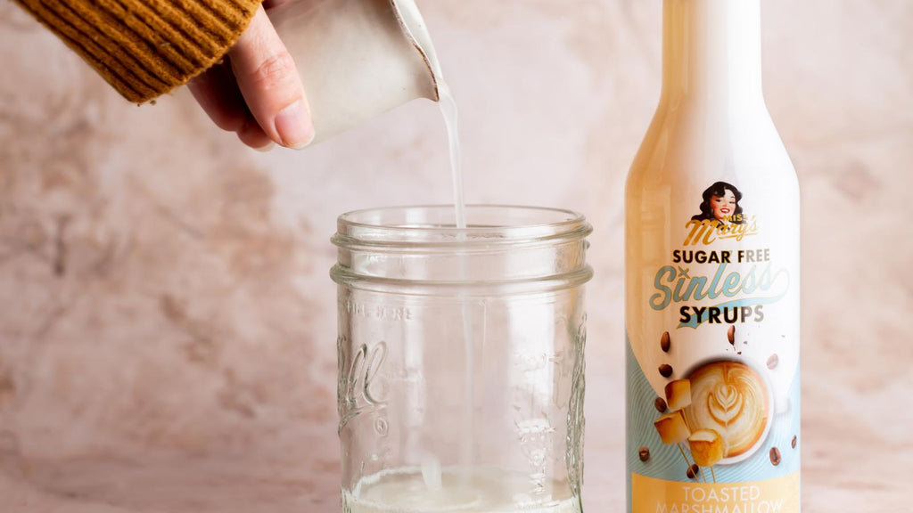 Sugar Free Sinless Syrups make Toasted Marshmallow White Russian