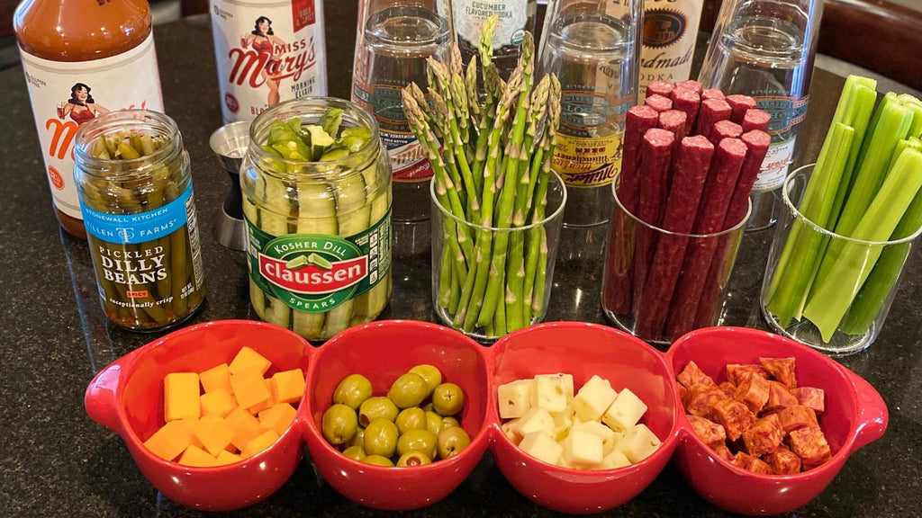 Get Your Garnish Game On for Game Day Bloody Mary Bar
