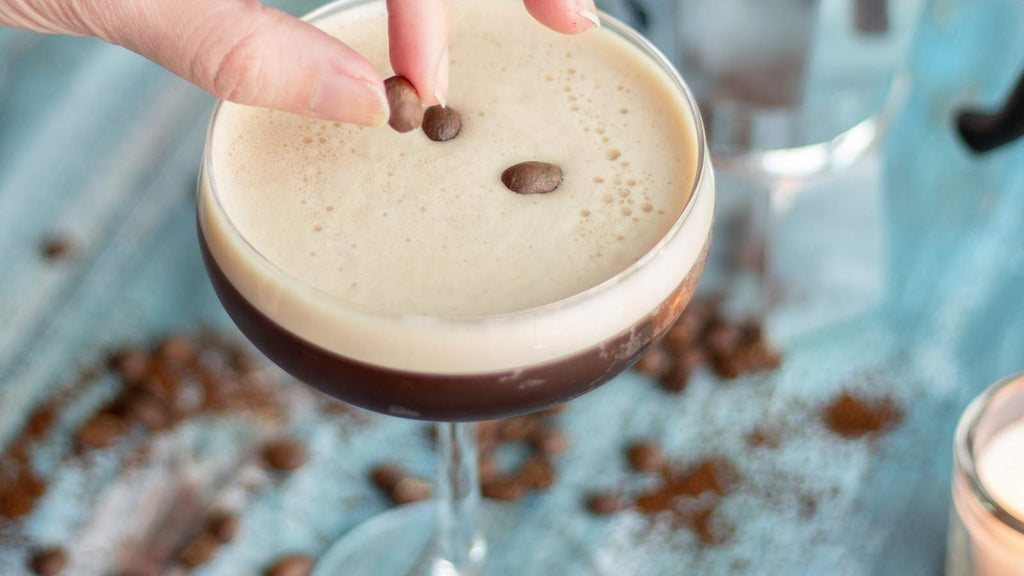 Garnish your martini with an espresso bean or three