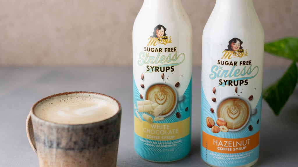 Make the Sugar Free Hazelnut Bianco Latte Recipe from Sinless Syrups
