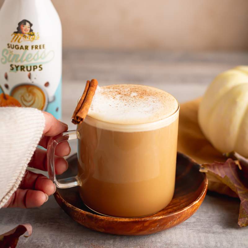 How to make a Sugar Free Pumpkin Spice Latte - Miss Mary's Sinless Syrups
