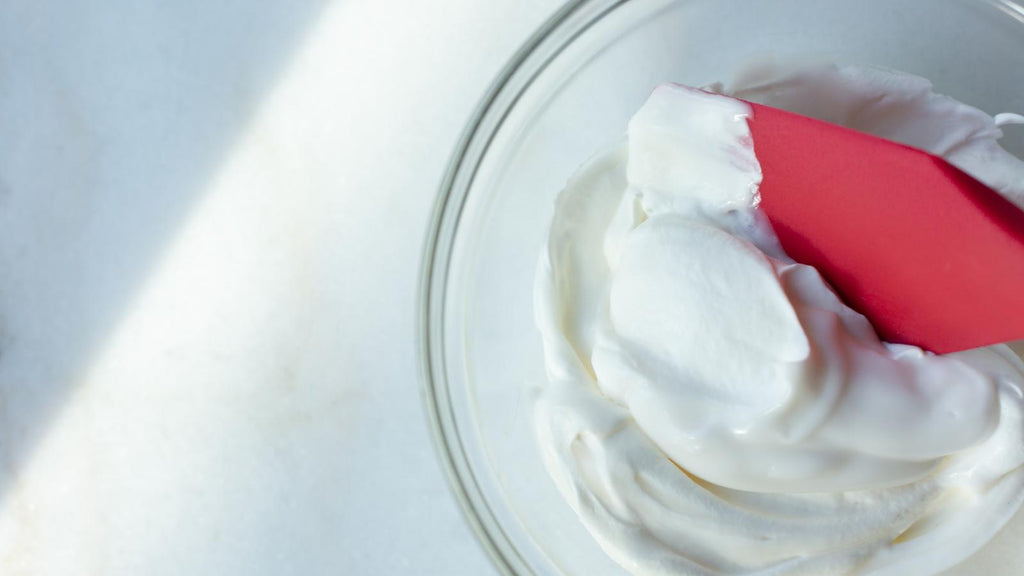 Mix Greek yogurt and homemade whipped cream for Sinless Sweet Berries & Cream