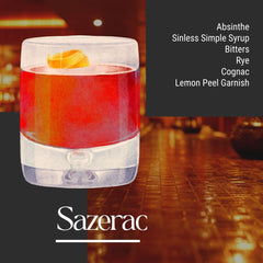 Sazerac Recipe Card