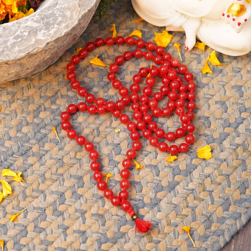 Red Sandalwood Beads Japa Mala – ServDharm