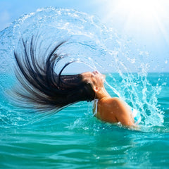 hair and water